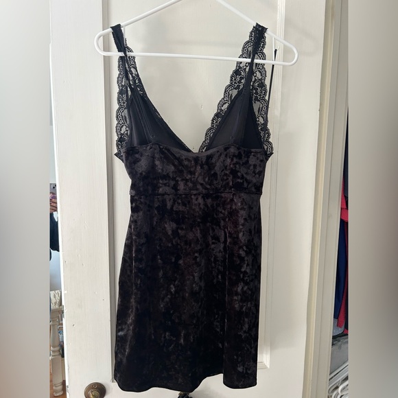 Free People Black Lace Mini Dress - Picture 2 of 4